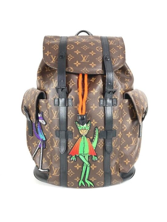 Louis Vuitton Backpack Christopher PM Canvas Brown
